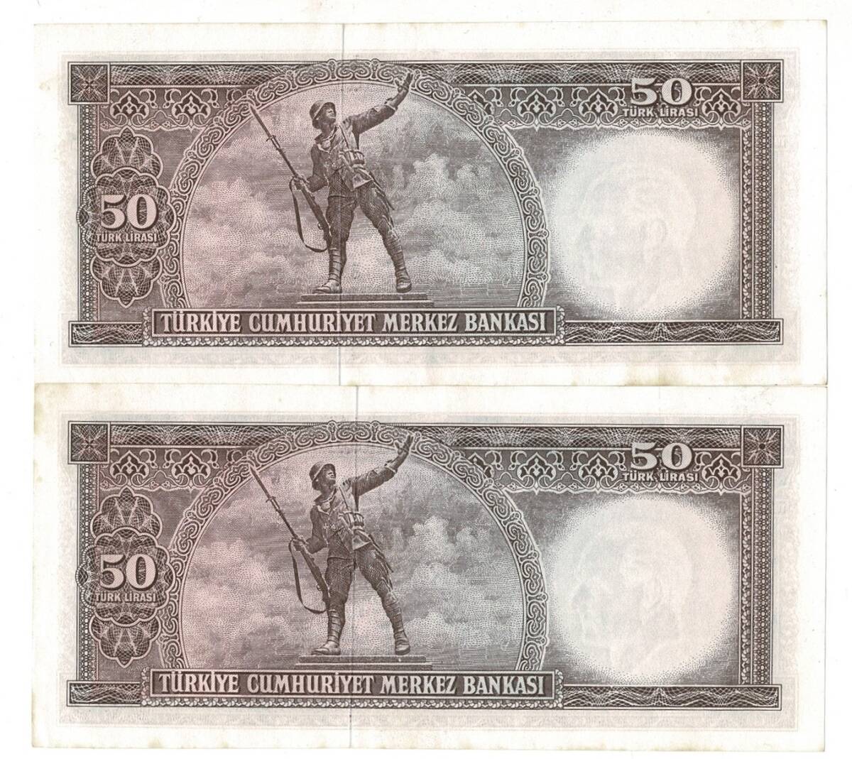 5.Emisyon . Tertip 50 Türk Seri Takipli Seri T39 NATURAL/ÇİLALTI TCK9405 - 2