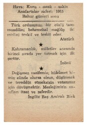 6 Ağustos 1948 Takvim Yaprağı EFM862 - 4