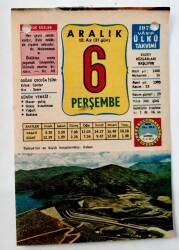 6 Aralık 1979 Takvim Yaprağı -Doğum Günü Hediyesi EFM(N)6532 - Gökçekoleksiyon