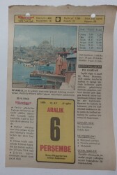 6 Aralık 1979 Takvim Yaprağı - Doğum Günü Hediyesi EFM(N)7417 - Gökçekoleksiyon