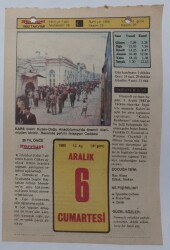 6 Aralık 1980 Takvim Yaprağı - Doğum Günü Hediyesi EFM(N)7222 - Gökçekoleksiyon