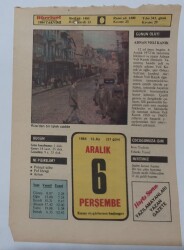 6 Aralık 1984 Takvim Yaprağı - Doğum Günü Hediyesi EFM(N)7040 - Gökçekoleksiyon