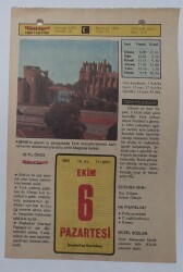 6 Ekim 1980 Takvim Yaprağı - Doğum Günü Hediyesi EFM(N)7072 - Gökçekoleksiyon