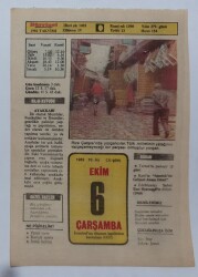 6 Ekim 1982 Takvim Yaprağı - Doğum Günü Hediyesi EFM(N)7263 - Gökçekoleksiyon