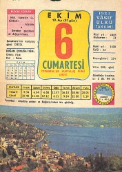 6 Ekim 1984 Takvim Yaprağı - Doğum Günü Hediyesi EFMN14831 - Gökçekoleksiyon