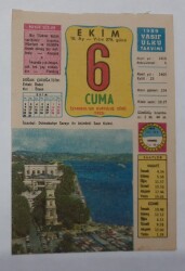 6 Ekim 1989 Takvim Yaprağı - Doğum Günü Hediyesi EFM(N)6563 - Gökçekoleksiyon