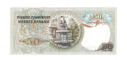 6. Emisyon 1. Tertip 50 Türk Lirası Seri A33 ÇİL - TCK9900 - 2