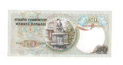 6. Emisyon 1. Tertip 50 Türk Lirası Seri A33 ÇİL - TCK9901 - 2