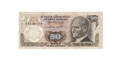 6. Emisyon 1. Tertip 50 Türk Lirası Seri E45 ÇİL - TCK9908 - 2