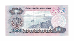 6. Emisyon 1.Tertip 1000 Türk Lirası Seri B70 ÇİL TCK9697 - 2