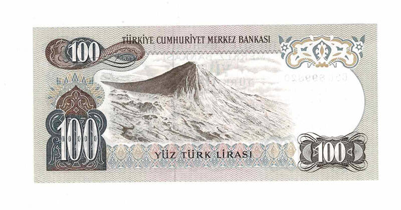 6. Emisyon 2.Tertip 100 Türk Lirası Seri G36 ÇİL TCK9694 - 2