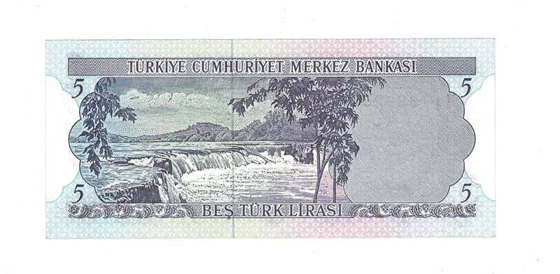 6. Emisyon 2.Tertip 5 Türk Lirası Seri H40 ÇİL TCK9670 - 2