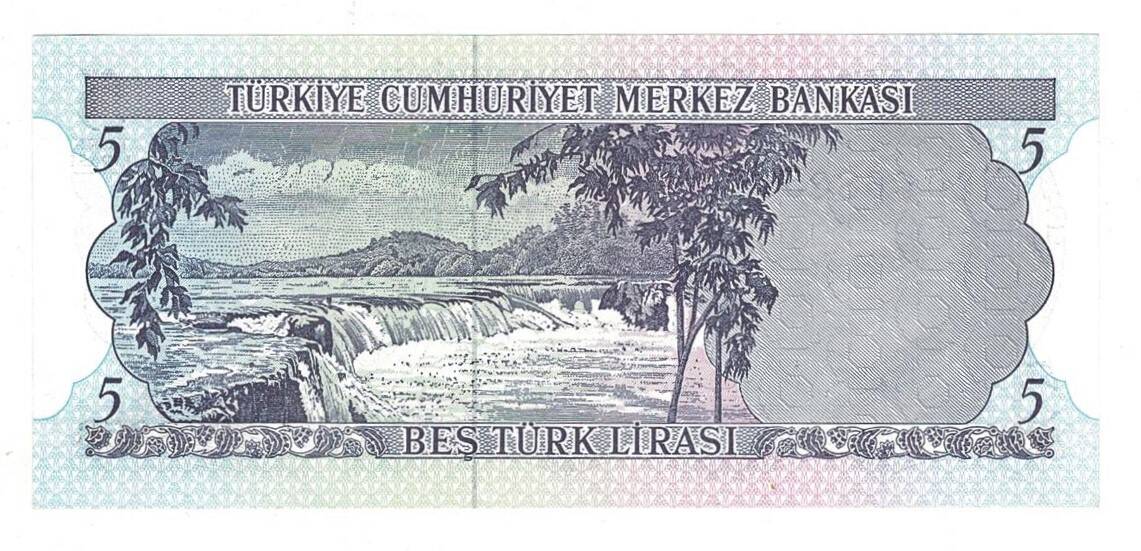6. Emisyon 2.Tertip 5 Türk Lirası Seri H40 ÇİL TCK9670 - 2
