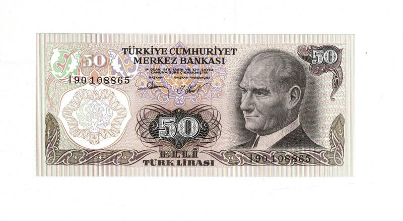 6. Emisyon 2.Tertip 50 Türk Lirası Seri I90 ÇİL TCK9959 - 1