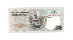 6. Emisyon 2.Tertip 50 Türk Lirası Seri I90 ÇİL TCK9959 - 2