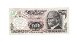 6. Emisyon 2.Tertip 50 Türk Lirası Seri J01 ÇİL TCK9958 - Gökçekoleksiyon