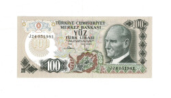 6. Emisyon 3.Tertip 100 Türk Lirası Seri J24 ÇİL TCK9963 - Gökçekoleksiyon