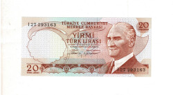 6. Emisyon 4.Tertip 20 Türk Lirası Seri I27 ÇİL TCK9934 - Gökçekoleksiyon