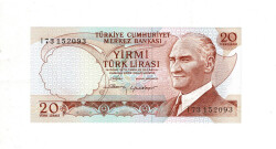6. Emisyon 4.Tertip 20 Türk Lirası Seri I73 ÇİL TCK9936 - 1