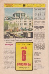 6 Eylül 1978 Takvim Yaprağı -Doğum Günü Hediyesi EFM(N)6258 - Gökçekoleksiyon