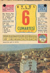 6 Eylül 1980 Takvim Yaprağı - Doğum Günü Hediyesi EFMN13629 - Gökçekoleksiyon