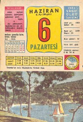 6 Haziran 1983 Takvim Yaprağı - Doğum Günü Hediyesi EFMN15095 - Gökçekoleksiyon