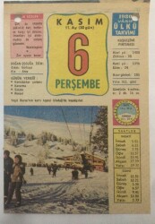 6 Kasım 1980 Takvim Yaprağı -Doğum Günü Hediyesi EFM(N)6444 - Gökçekoleksiyon