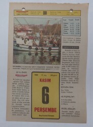 6 Kasım 1980 Takvim Yaprağı - Doğum Günü Hediyesi EFM(N)7103 - Gökçekoleksiyon