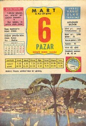 6 Mart 1983 Takvim Yaprağı - Doğum Günü Hediyesi EFMN15045 - Gökçekoleksiyon