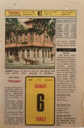 6 Şubat 1979 Takvim Yaprağı - Doğum Günü Hediyesi EFM(N)7604 - Gökçekoleksiyon