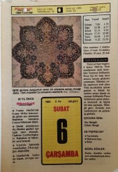 6 Şubat 1980 Takvim Yaprağı - Doğum Günü Hediyesi EFM(N)7615 - Gökçekoleksiyon