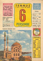 6 Temmuz 1989 Takvim Yaprağı - Doğum Günü Hediyesi EFMN13900 - Gökçekoleksiyon