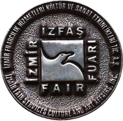 66.İzmir Enternasyonal Fuarı 1997 Gümüş Madalyon MVM931 - Gökçekoleksiyon