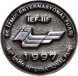 66.İzmir Enternasyonal Fuarı 1997 Gümüş Madalyon MVM931 - 2