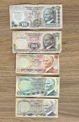 6.Emisyon 100,50,20,10,5 Türk Liraları #YKP8101 - Gökçekoleksiyon