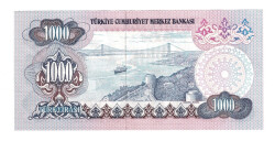 6.Emisyon 1.Tertip 1000 Türk Lirası Seri B70 - ÇİL TCK10435 - 2
