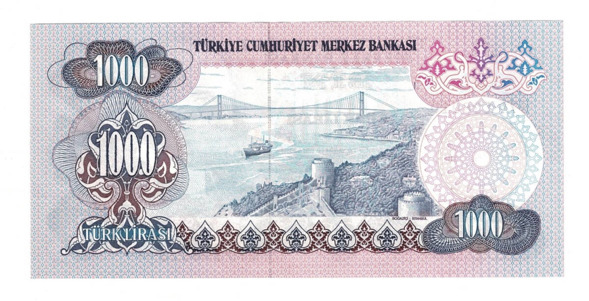 6.Emisyon 1.Tertip 1000 Türk Lirası Seri B70 - ÇİL TCK10435 - 2