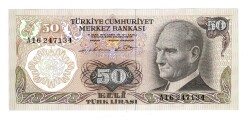 6.Emisyon 1.Tertip 50 Lira Seri A16 - ÇİL TCK10246 - Gökçekoleksiyon