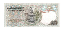 6.Emisyon 1.Tertip 50 Lira Seri F75 - ÇİL TCK10461 - 2