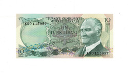 6.Emisyon 2.Tertip 10 Türk Lirası Seri K90 ÇİL TCK10020 - Gökçekoleksiyon