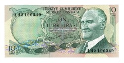 6.Emisyon 2.Tertip 10 Türk Lirası Seri L42 - ÇİL TCK10071 - 1