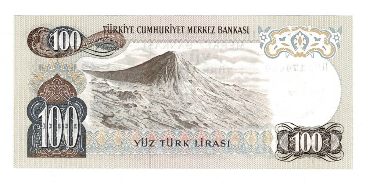 6.Emisyon 2.Tertip 100 Lira Seri H86 - ÇİL *Seri No Fosforlu* TCK10469 - 2