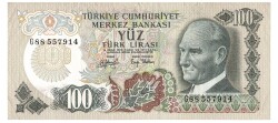 6.Emisyon 2.Tertip 100 Türk Lirası Seri G88 ÇÇT TCK5395 - Gökçekoleksiyon