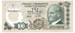 6.Emisyon 2.Tertip 100 Türk Lirası Seri H71 ÇÇT TCK5398 - Gökçekoleksiyon