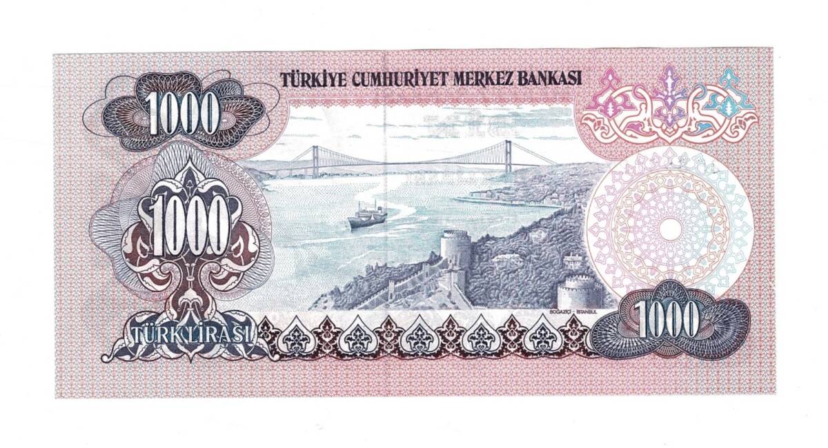 6.Emisyon 3.Tertip 1000 Türk Lirası Seri F25 - ÇİL TCK10476 - 2