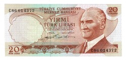 6.Emisyon 2.Tertip 20 Türk Lirası Seri C86 - ÇİL TCK10072 - 3