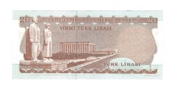 6.Emisyon 3.Tertip 20 Türk Lirası Seri F07 - ÇA+ TCK10479 - 2