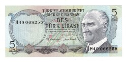 6.Emisyon 2.Tertip 5 Türk Lirası Seri H02 - ÇA TCK10056 - 3