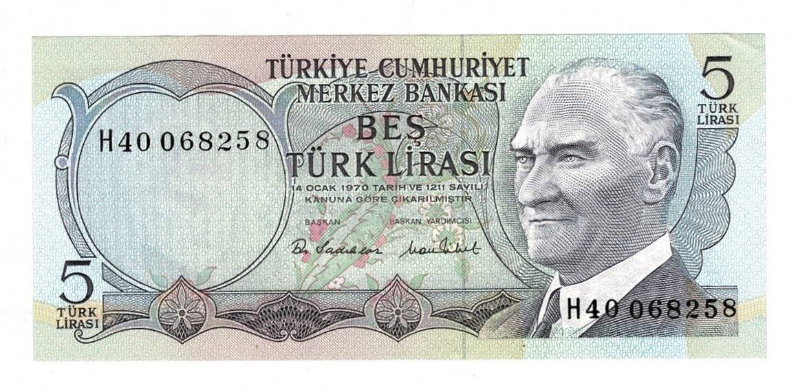 6.Emisyon 2.Tertip 5 Türk Lirası Seri H02 - ÇA TCK10056 - 3