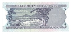 6.Emisyon 2.Tertip 5 Türk Lirası Seri I05 - ÇİL TCK10058 - 2